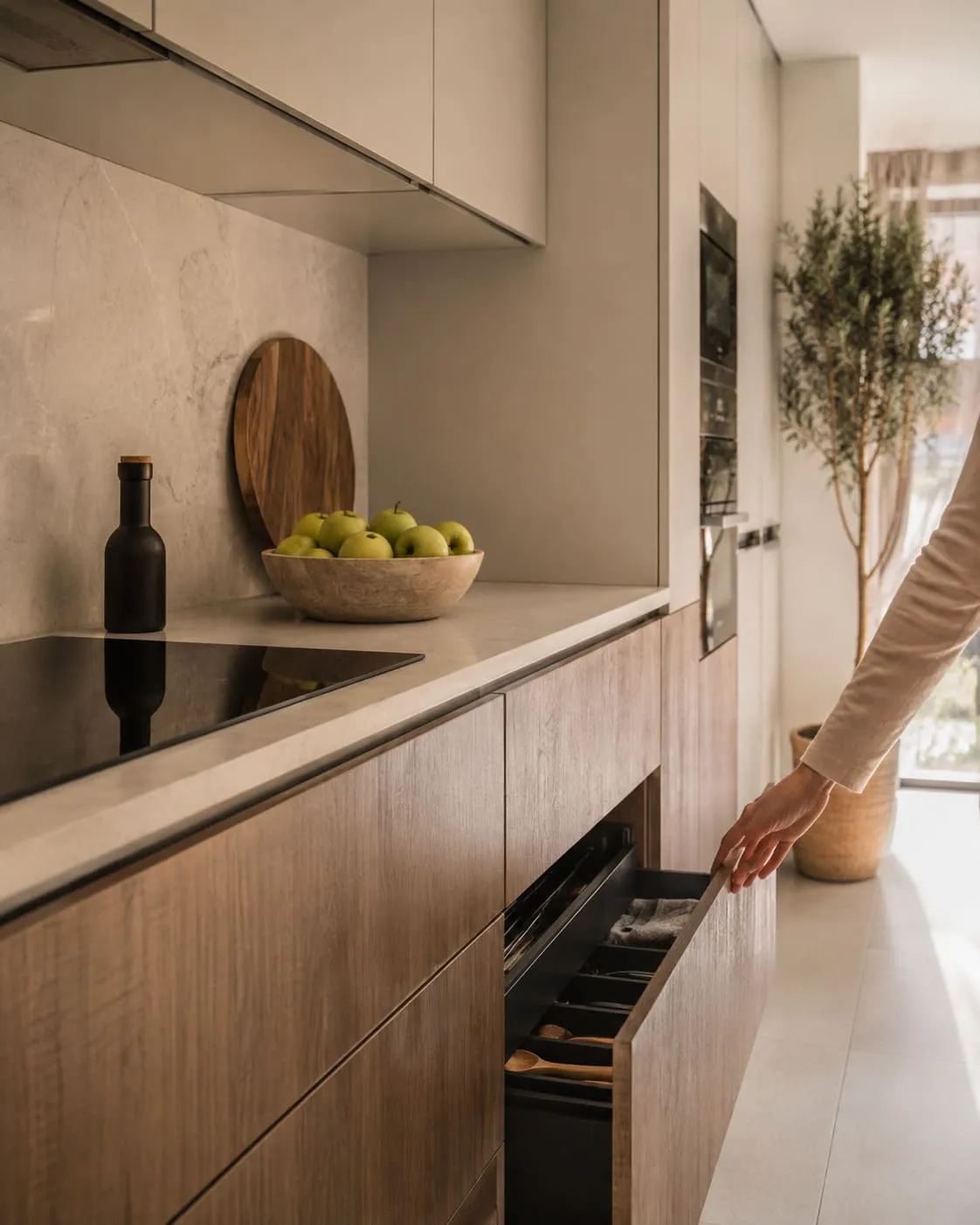 Cocina de Nervión renovada con mobiliario personalizado