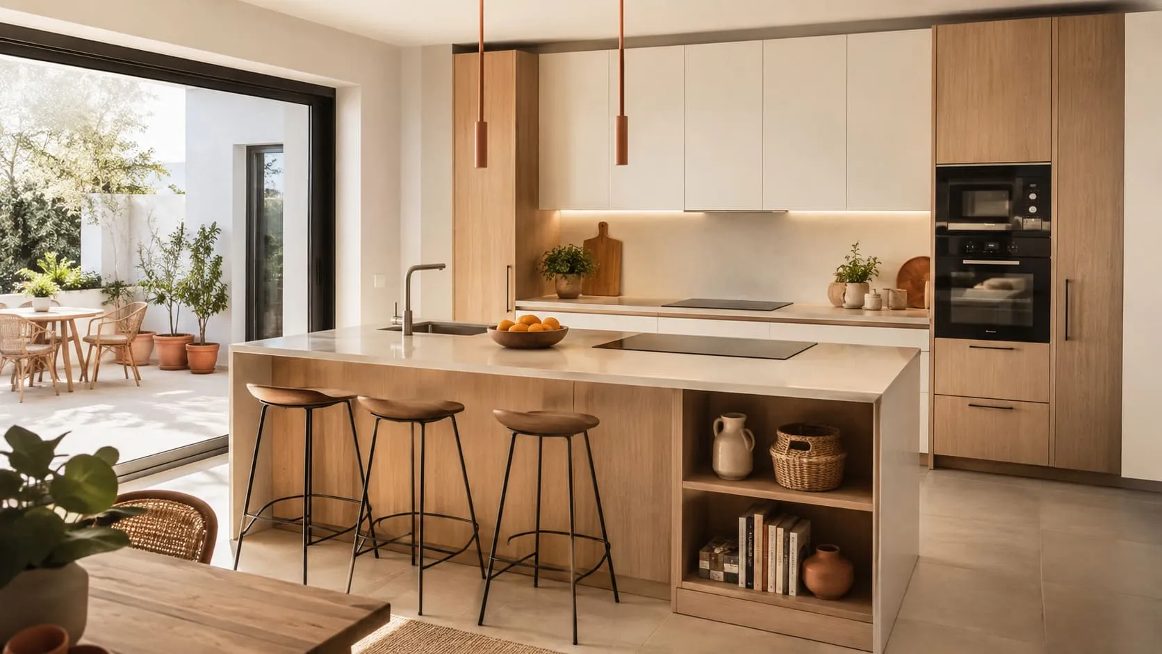 Mobiliario de cocina a medida proyectado para una vivienda de Dos Hermanas