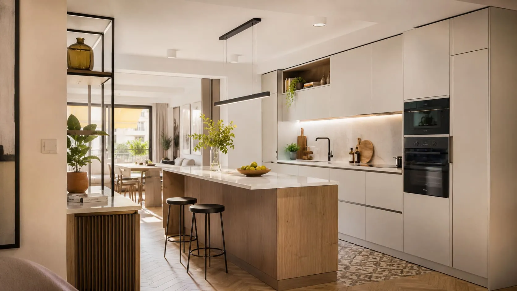 Muebles de cocina a medida instalados en una vivienda de Nervión
