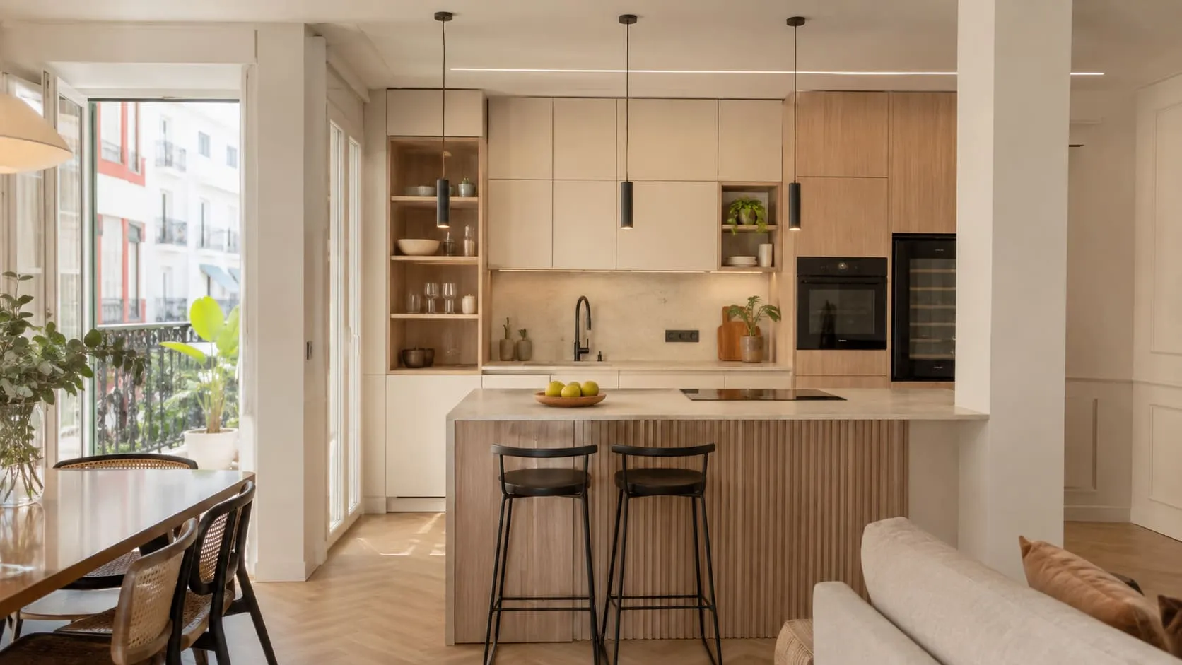 Cocina personalizada en una vivienda de Los Remedios